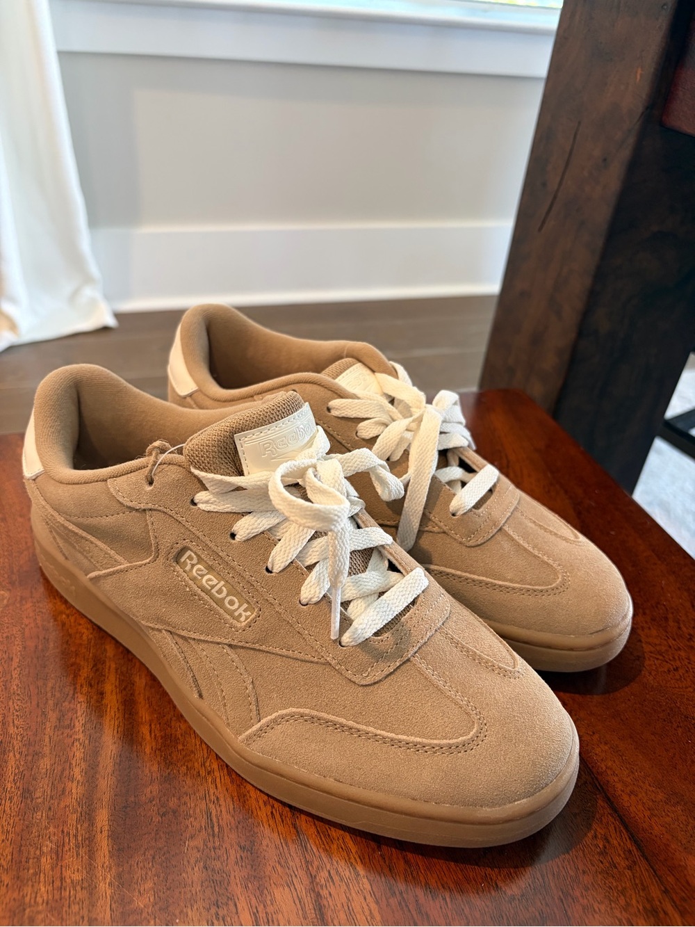 Reebok Women’s Suede Sneakers in Tan